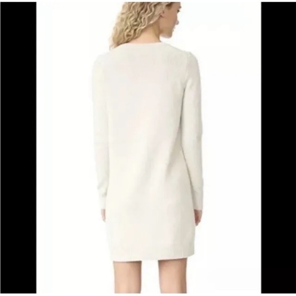 NWT MADEWELL Ivory Elegant Lace-Up Sweater Dress Size XS - Picture 2 of 3